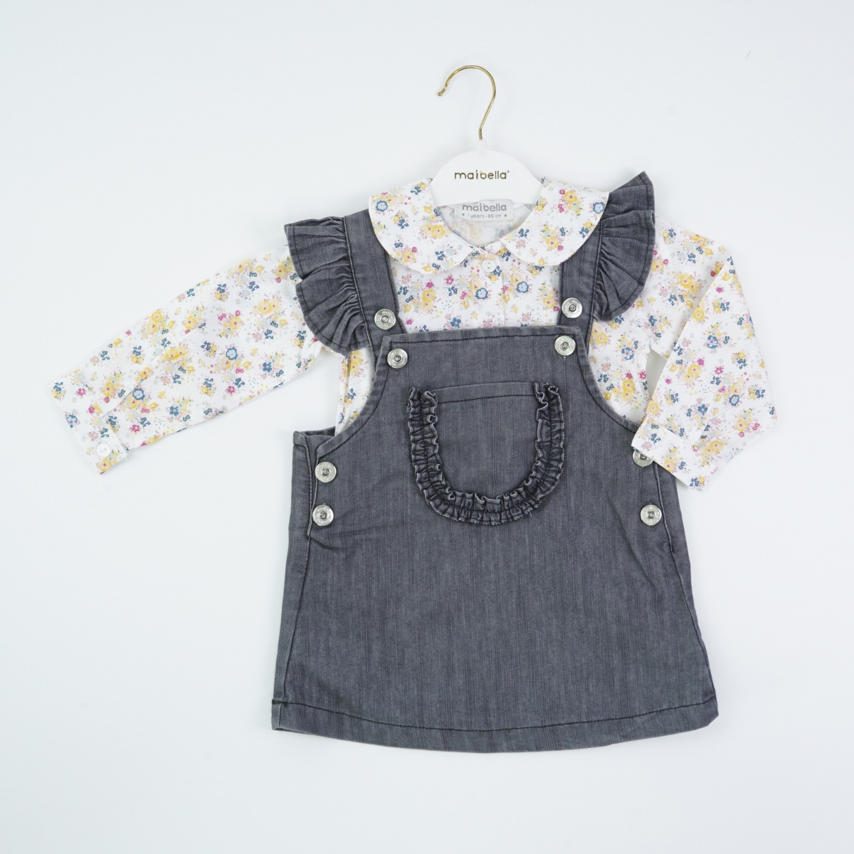 ÇİÇEK GÖMLEKLİ JİLE TAKIM