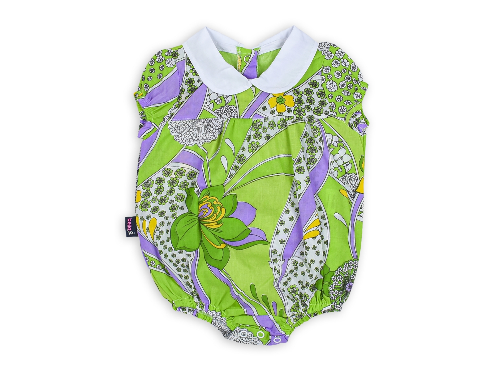 DESENLİ BEBE YAKA ROMPER