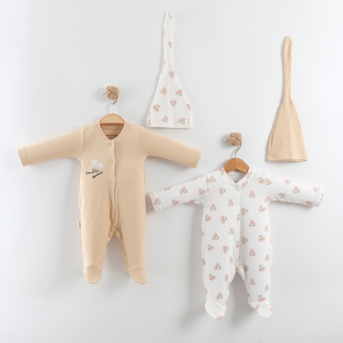 SPRİNG BRANCHES ŞAPKALI 2 Lİ TULUM