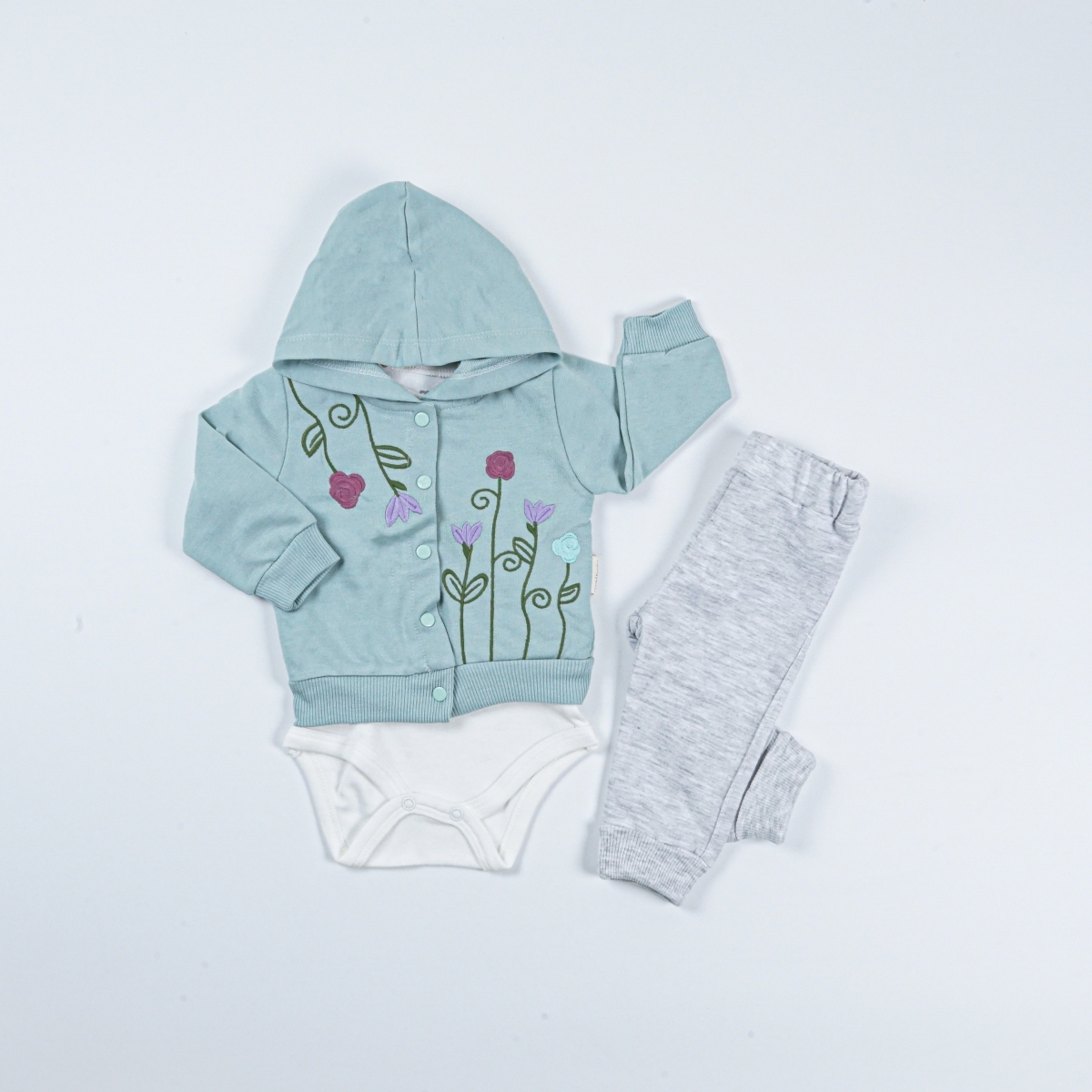 ÇİÇEKLİ 3 LÜ  TAKIM