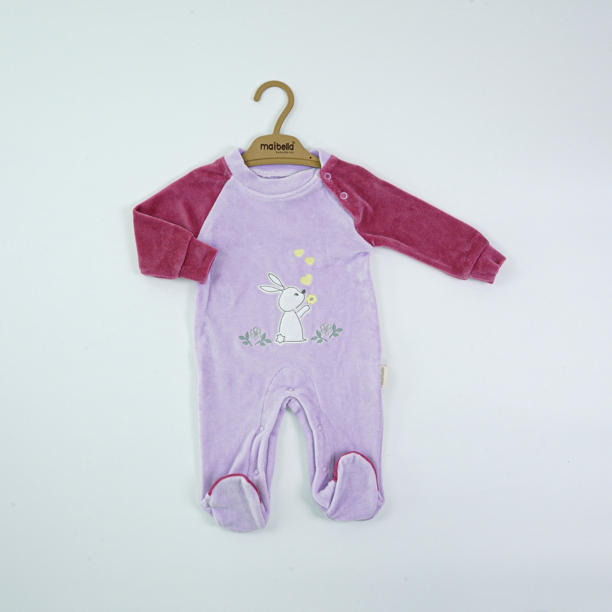 TAVŞANLI PATİKLİ KADİFE TULUM