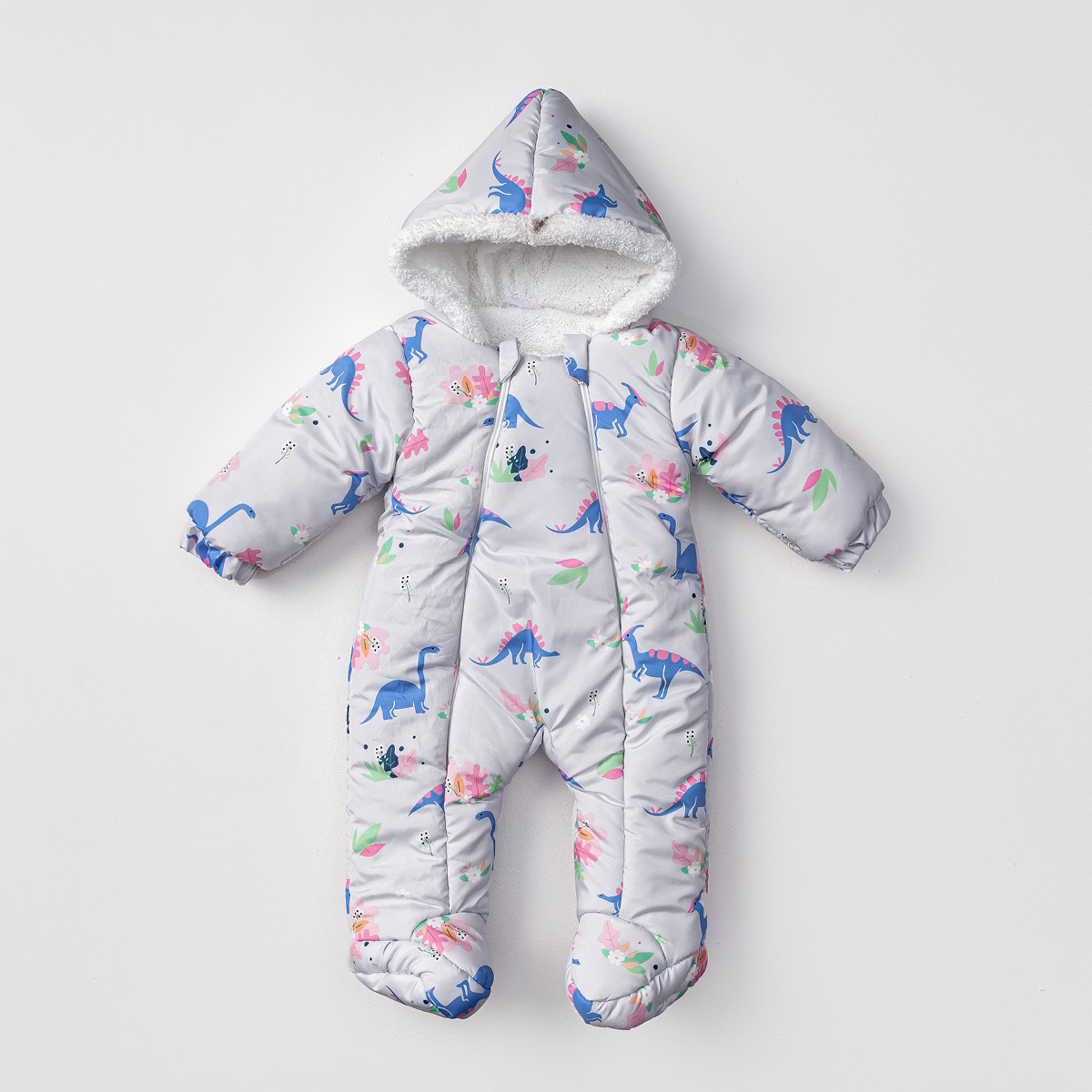 DİNAZOR ÇİÇEK YAPRAK DESENLİ KOZMONOT