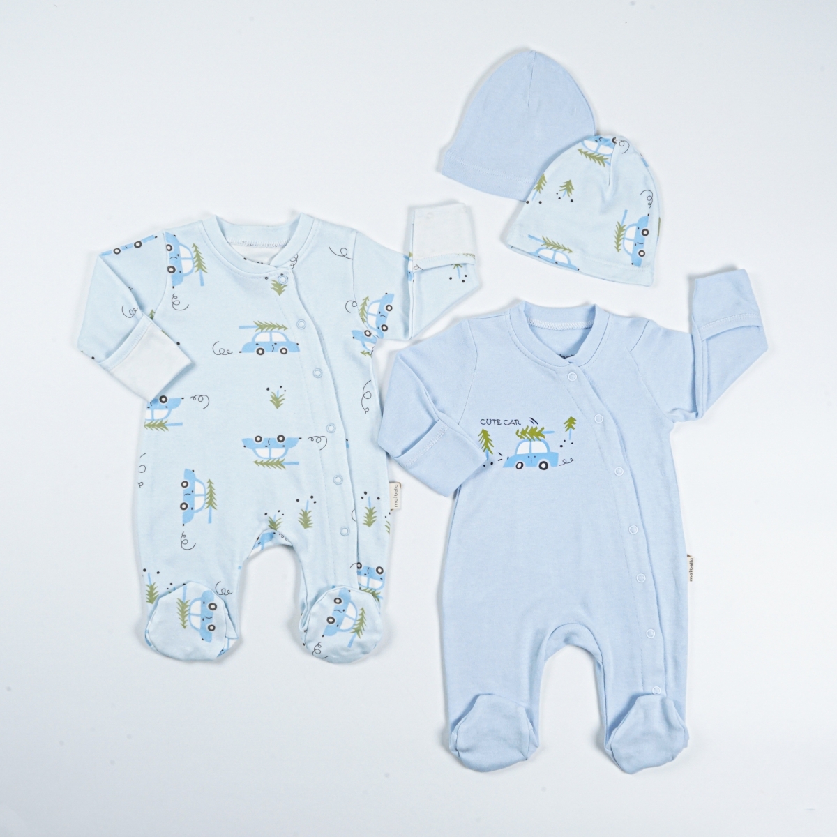 ARABA DESENLİ ŞAPKALI 2 Lİ TULUM