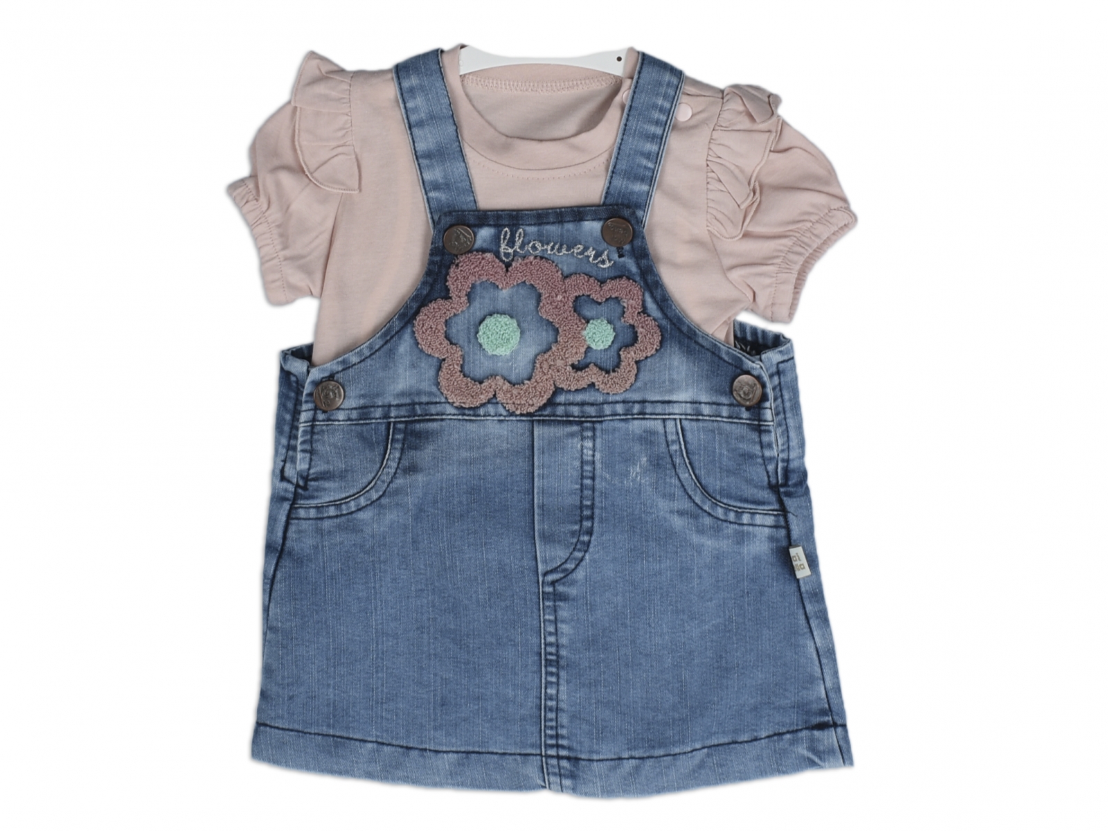 FLOWERS ETEKLİ SALOPET TAKIM