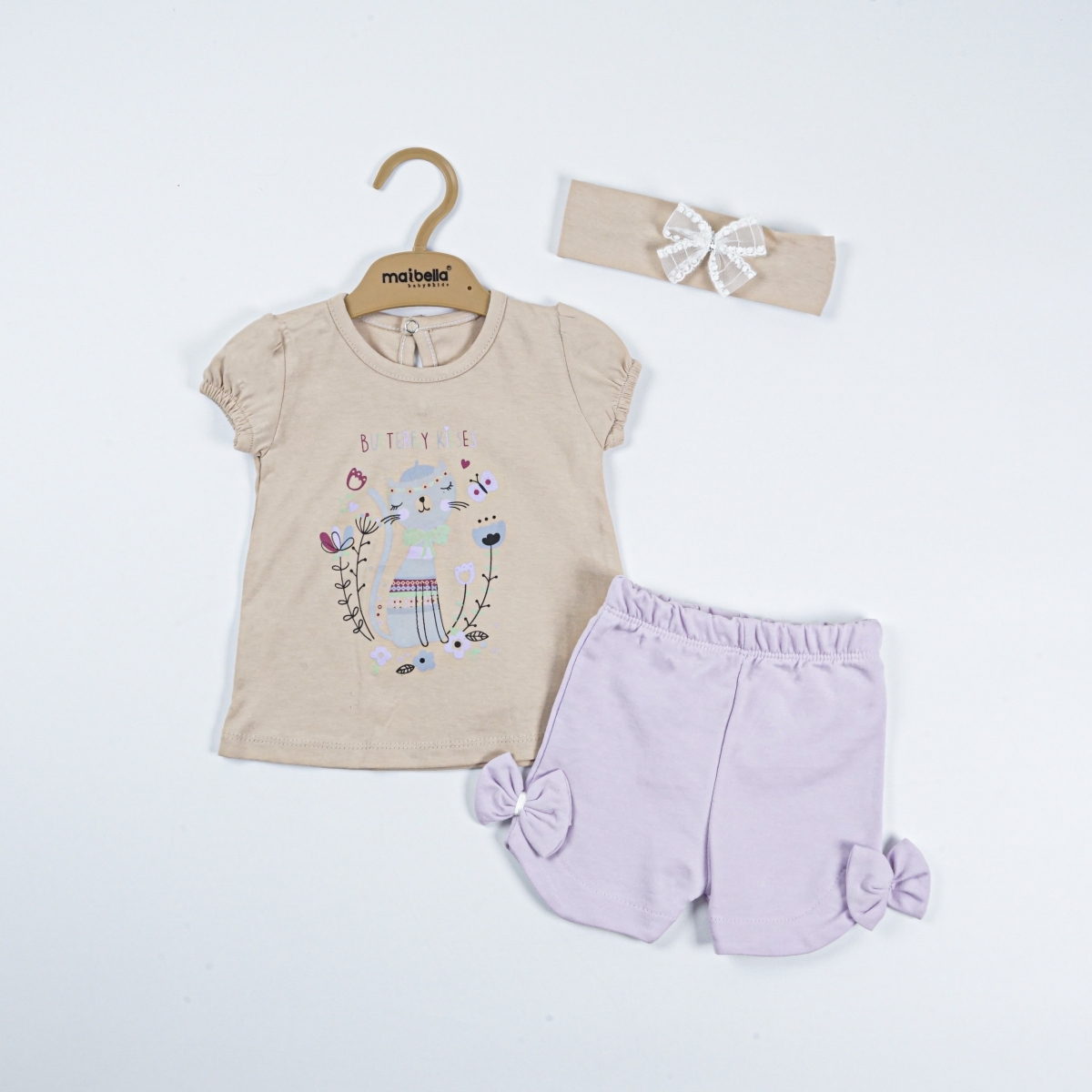 BUTTERFLY KİSSES BANDANALI 3 LÜ TAKIM