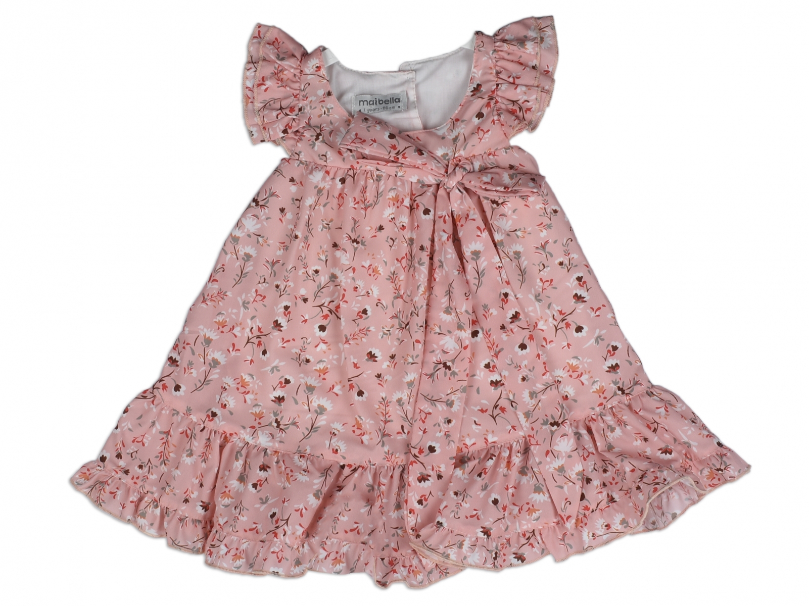 ROBADAN BÜZGÜLÜ KOLLARI FIRFIRLI ELBİSE