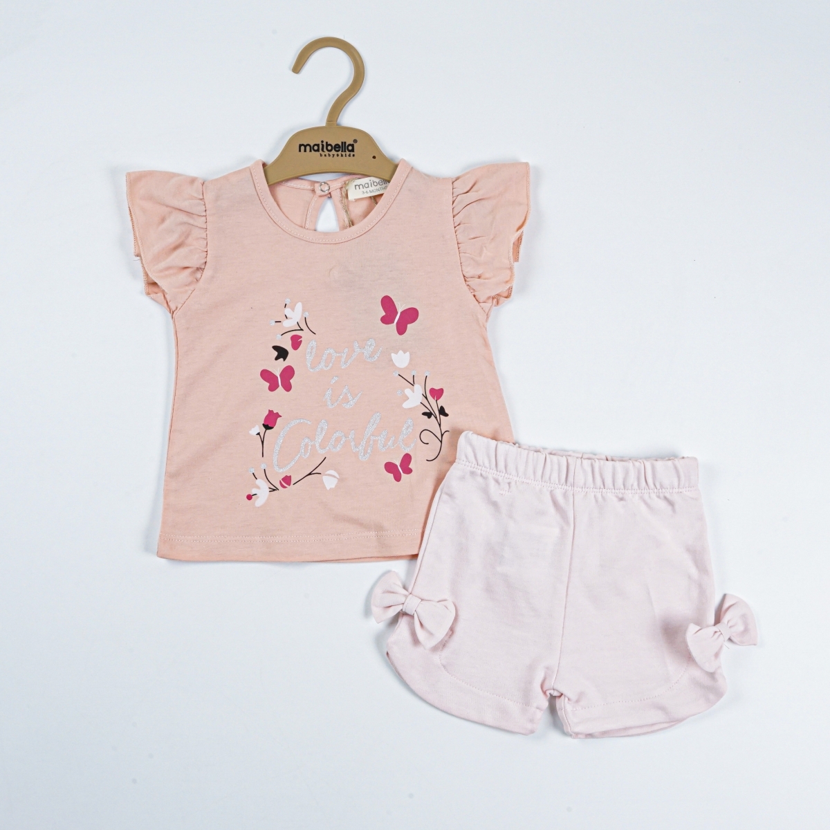 LOVE KELEBEKLİ 2 Lİ YAZLIK TAKIM