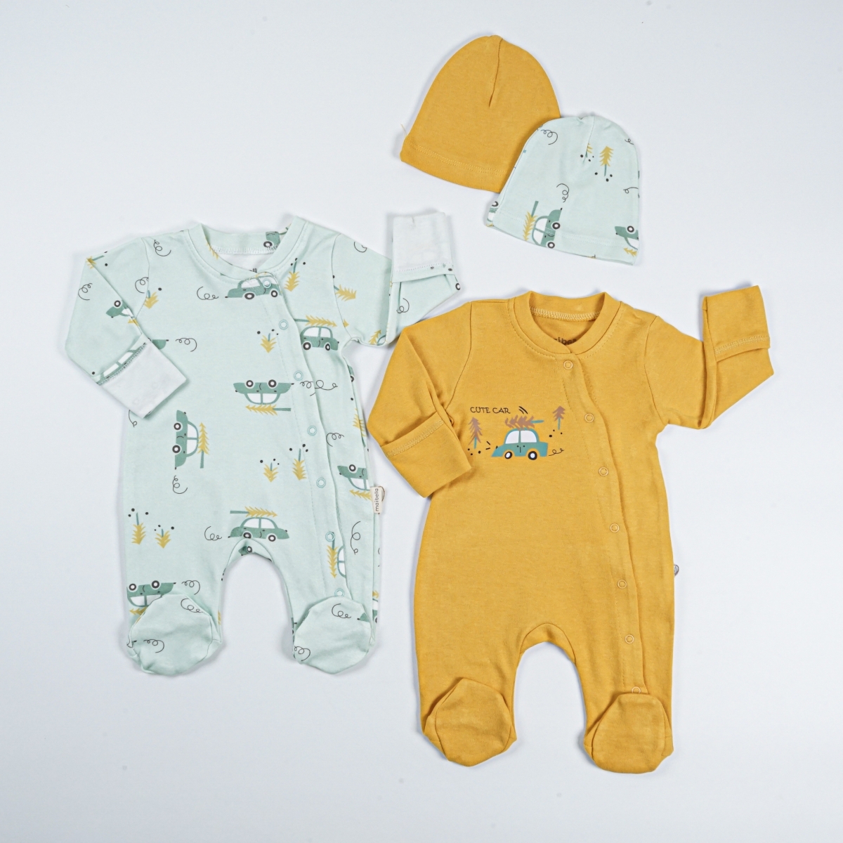 ARABA DESENLİ ŞAPKALI 2 Lİ TULUM