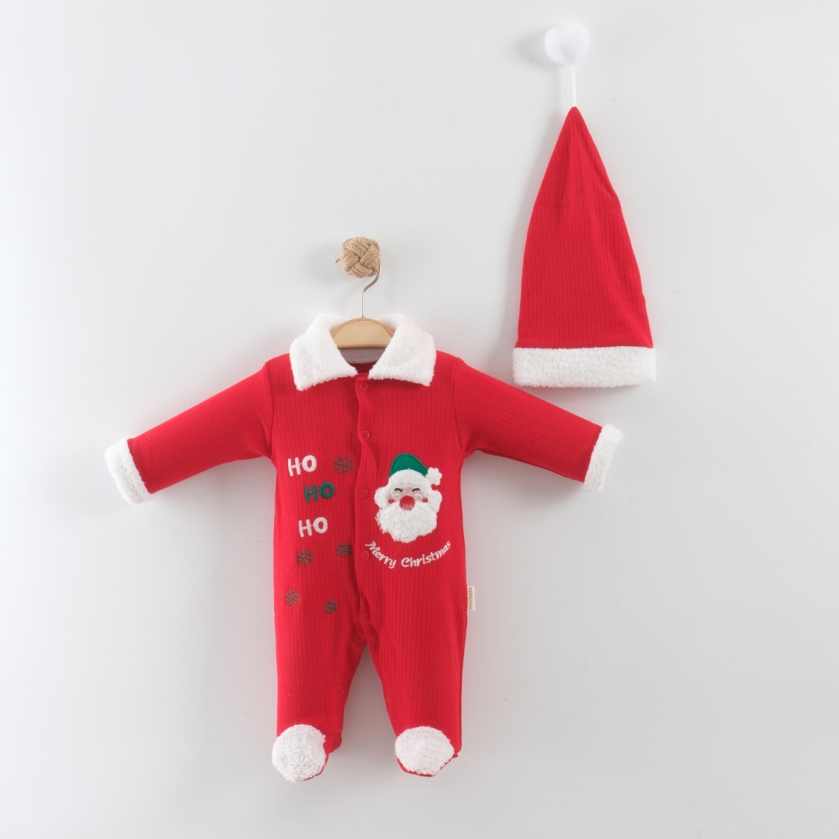 NOEL BABA HO HO PATİKLİ TULUM