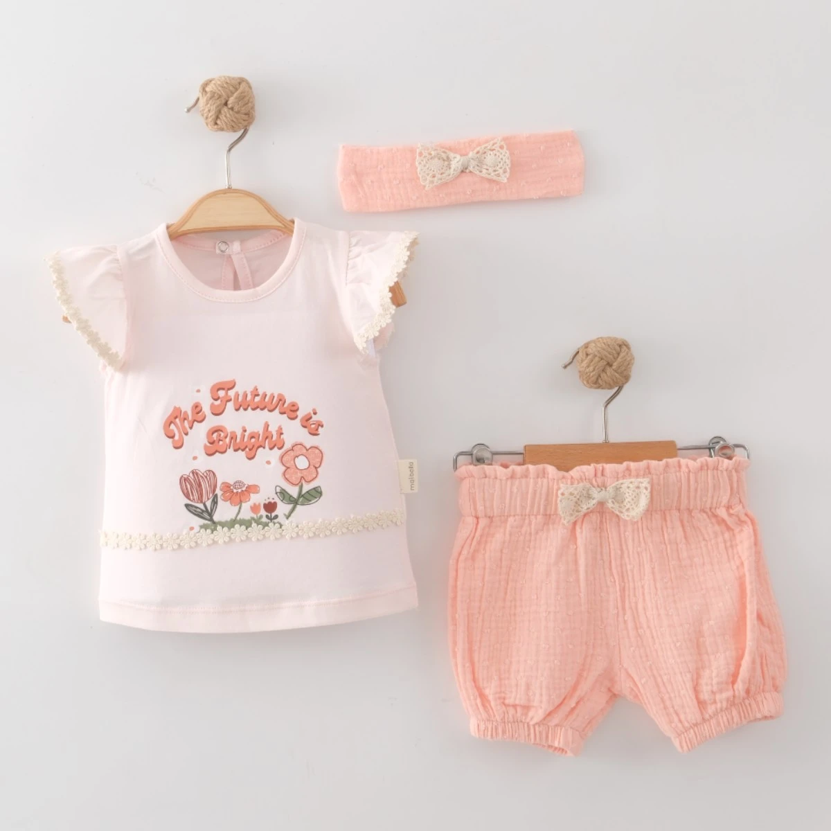 MAİ01-8334 THE FUTURE İS BRİGHT BANDANALI YAZLIK TAKIM