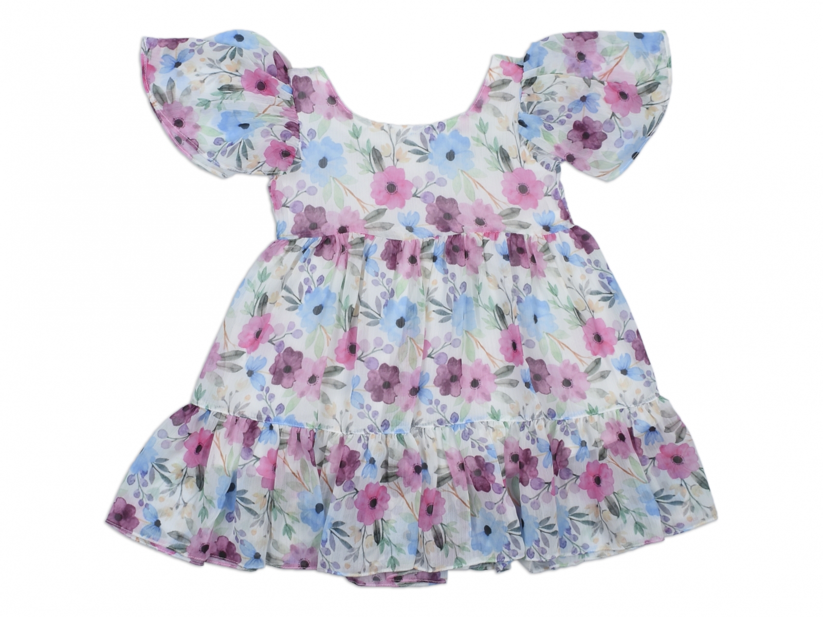 ÇİÇEK ŞİFON ELBİSE