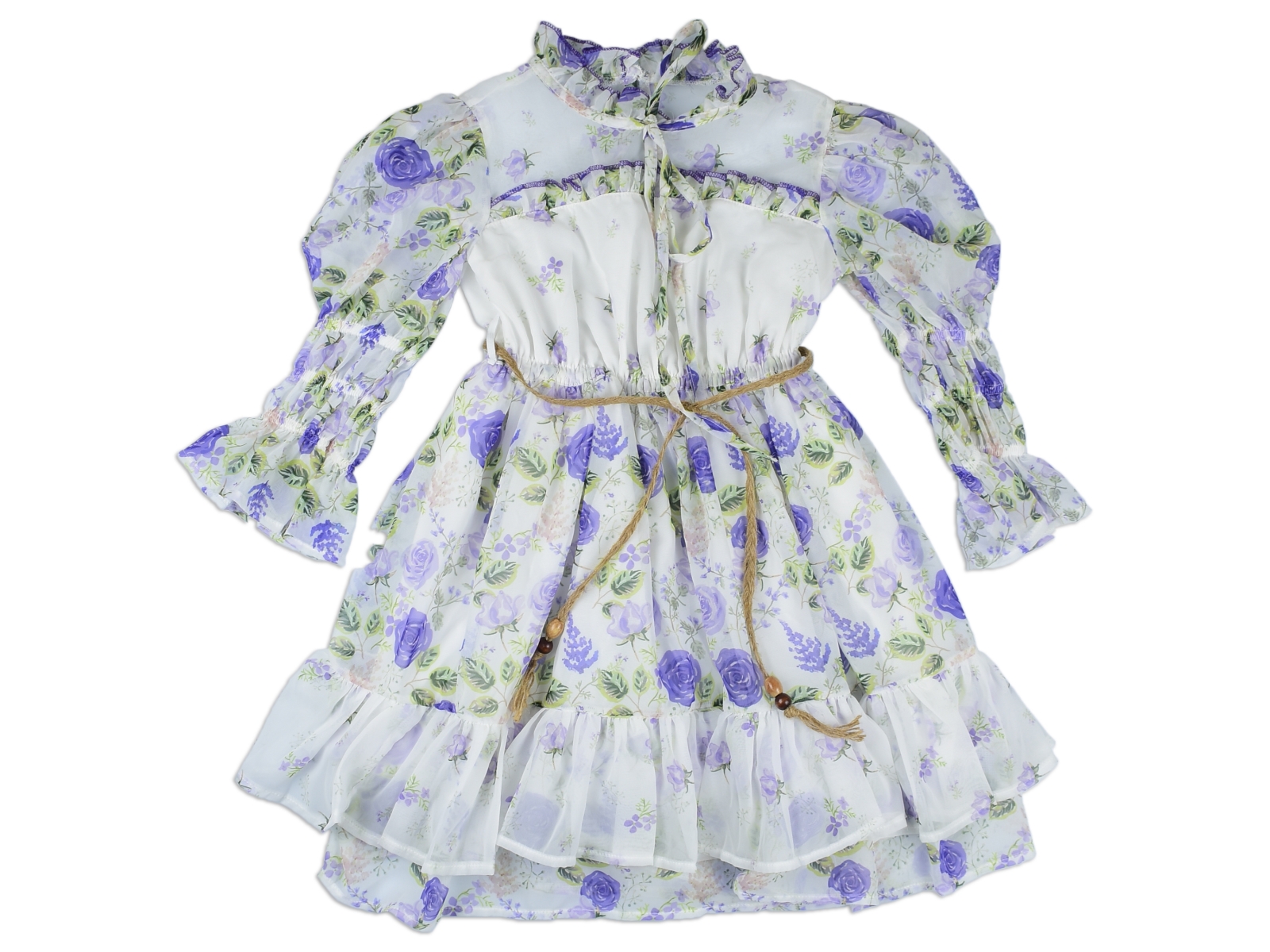 ÇİÇEKLİ ELBİSE 5-8  YAŞ