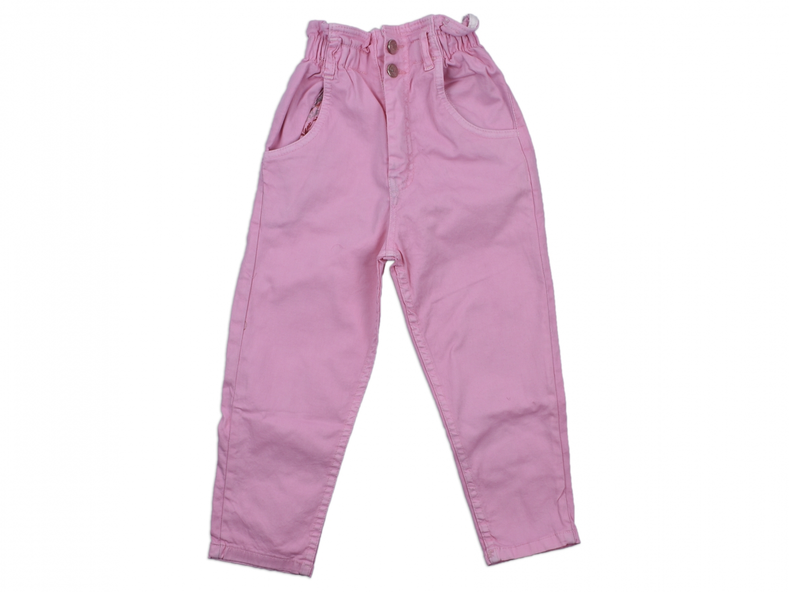 LİKRALI PFD BEL LASTİKLİ KEMERLİ KIZ PANTOLON 3-7 YAŞ