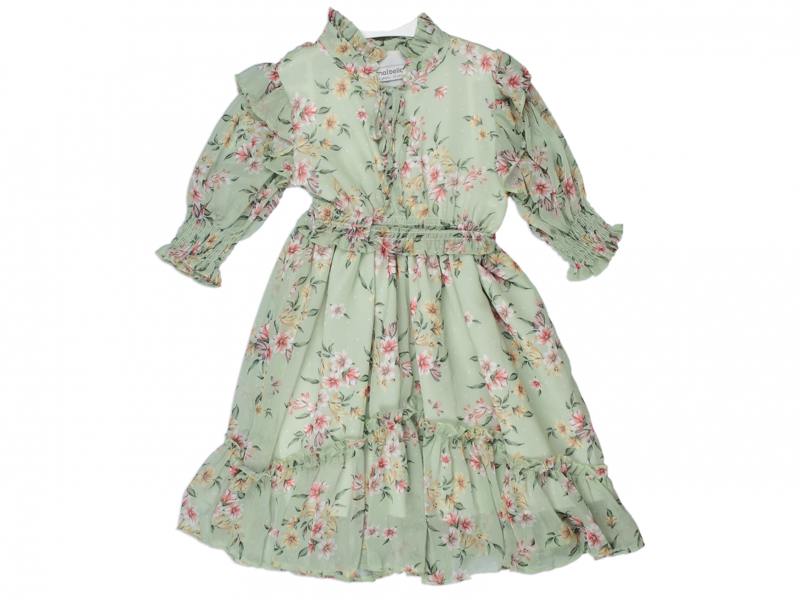 BELİ LASTİKLİ  ELBİSE