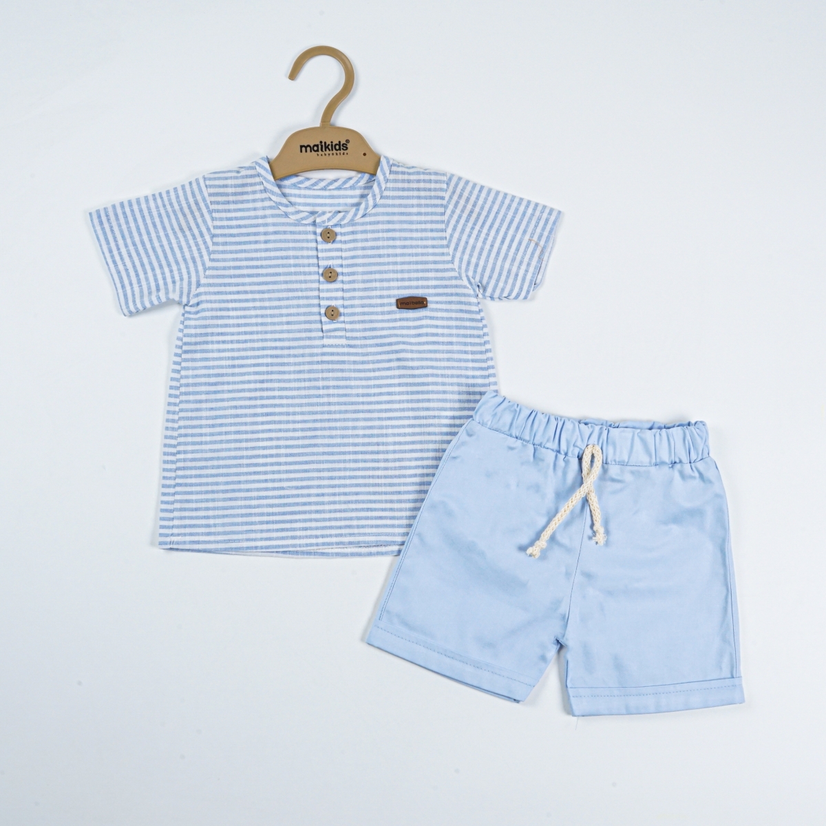 ÇİZGİLİI MÜSLİN ERKEK 2 Lİ TAKIM