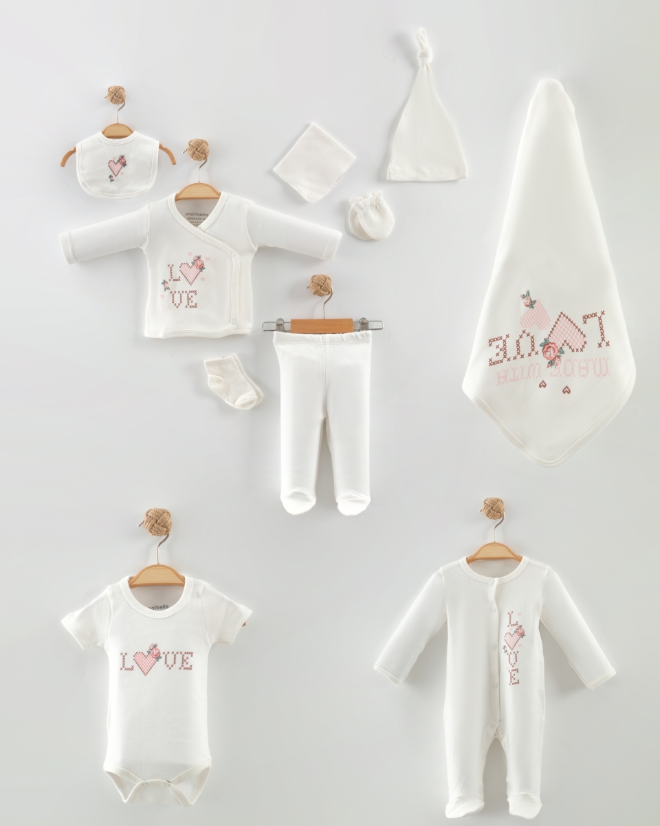 MADE WİTH LOVE BASKILI 10 LU SET