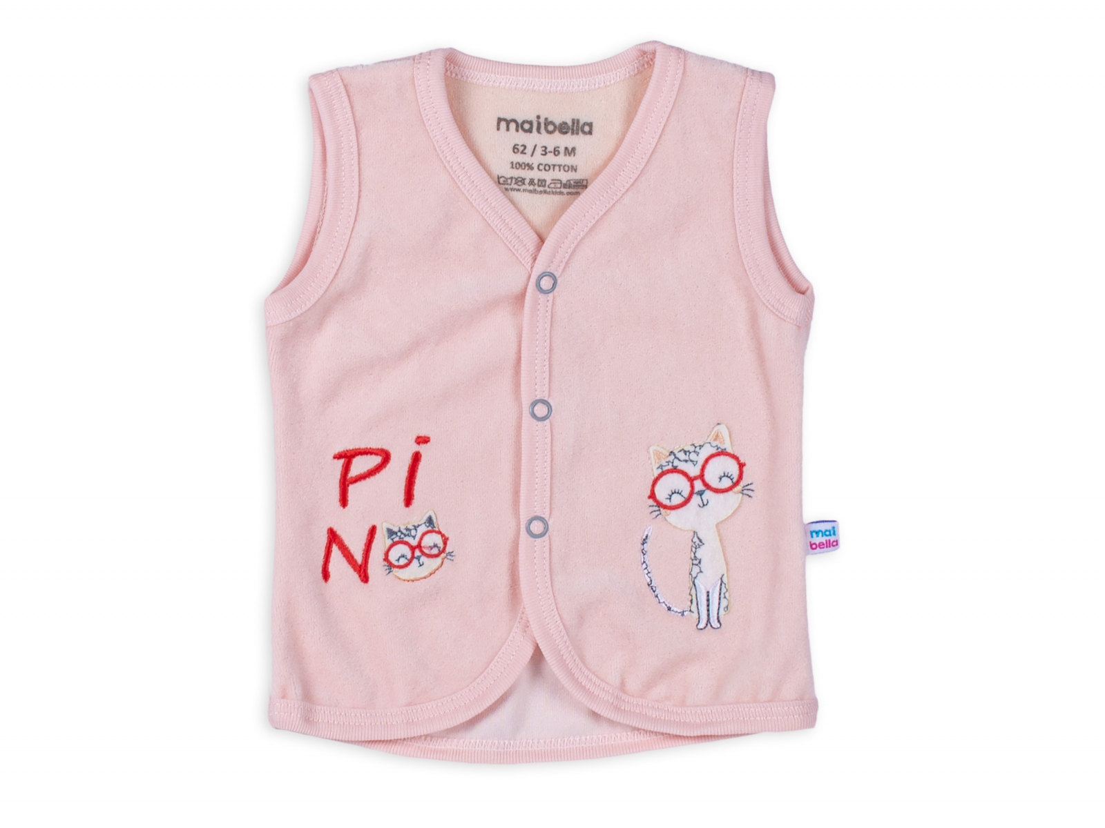 GÖZLÜKLÜ KEDİ KADİFE YELEK