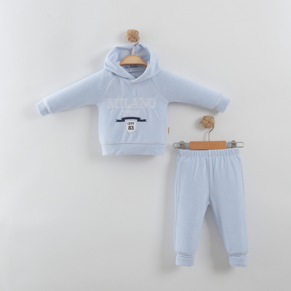 MİLANO KAPŞONLU KADİFE 2 Lİ TAKIM