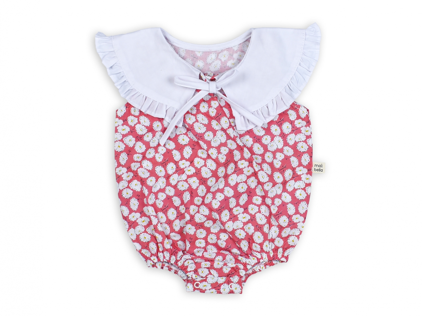 ÇITIR ÇİÇEK FIRFIRLI BEBE YAKALI ROMPER