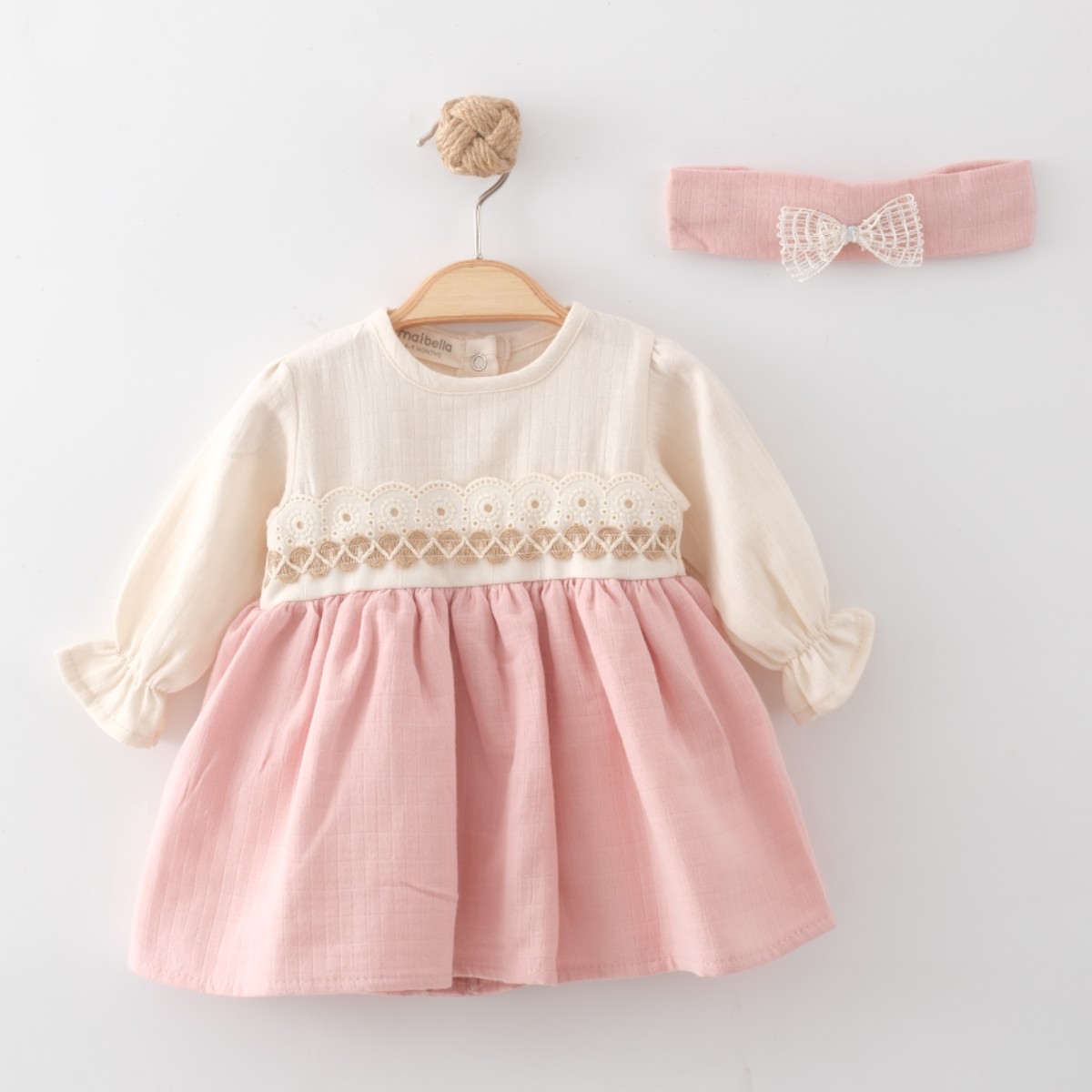 MÜSLİN ELBİSE UZUN KOL