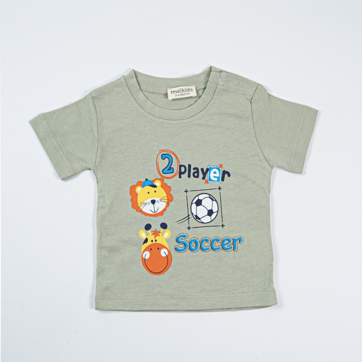 TWO PLAYER BASKILI AYLIK TİŞÖRT