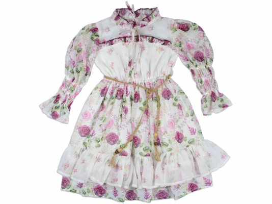 ÇİÇEKLİ ELBİSE 9-12  YAŞ