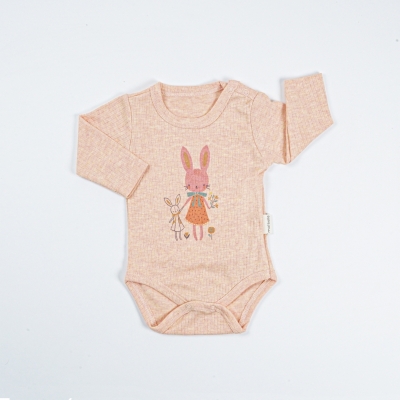 TAVŞAN DESENLİ BODY UZUN KOL