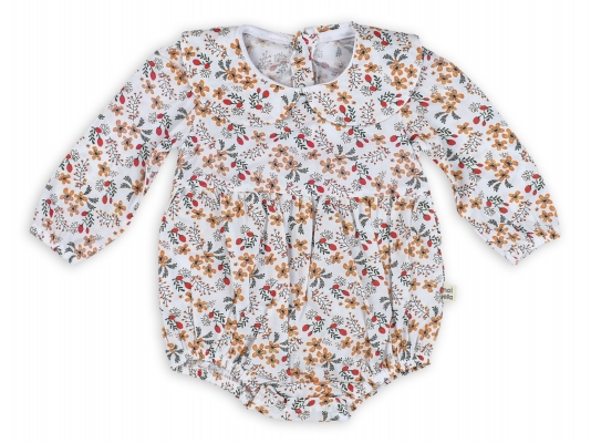 YAPRAKLI ÇİÇEK U.KOL ROMPER