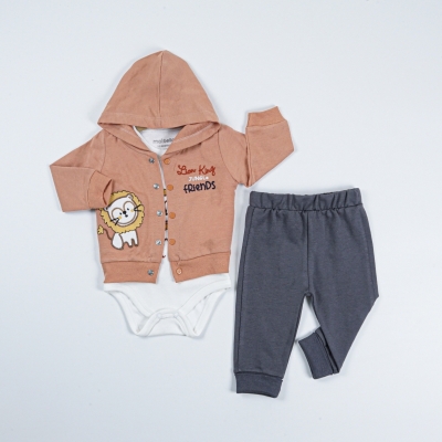 LİON KİNG JUNGLE FRİENDS NAKIŞLI 3 LÜ TAKIM