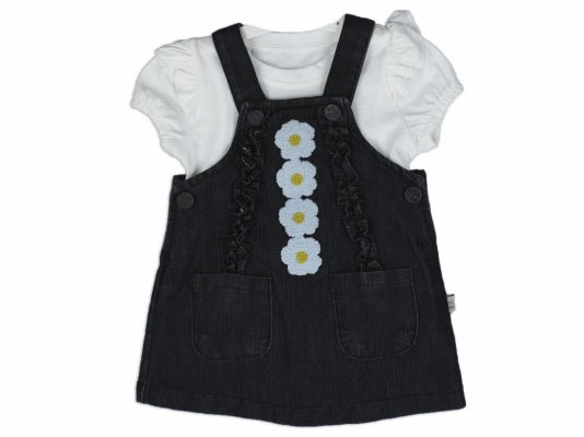 ÇİÇEK ETEKLİ SALOPET TAKIM