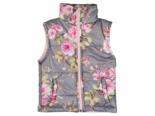 GÜL DESENLİ YELEK