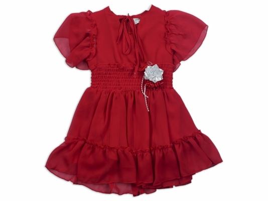 BELİ LASTİKLİ ELBİSE 1-4 YAŞ