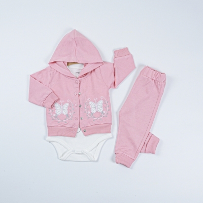 KELEBEK NAKIŞLI 3 LÜ TAKIM