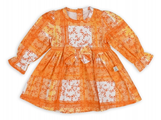 MİNİK ÇİÇEK DAL KADİFE ELBİSE