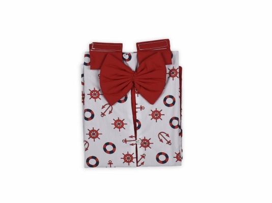 DENİZCİ DESENLİ PUSET ÖRTÜSÜ