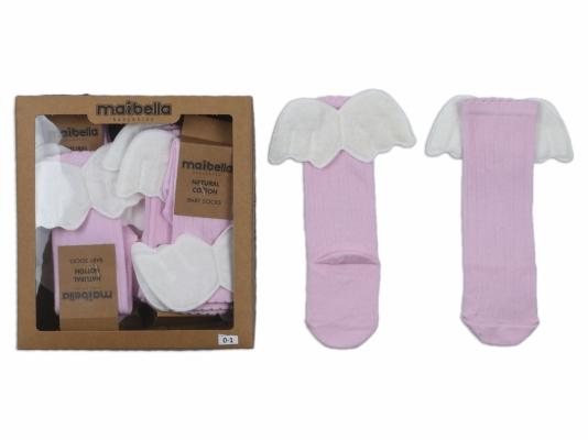 DİZALTI KANATLI KALIN FİTİL ÇORAP