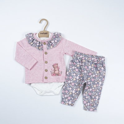 ÇİÇEKLİ AYILI 3 LÜ TAKIM