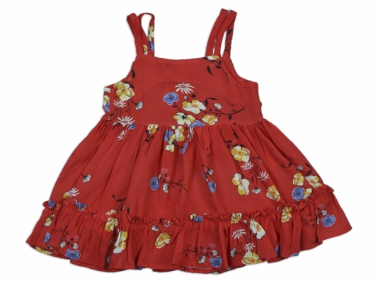 ÇİÇEK VİSKON ELBİSE