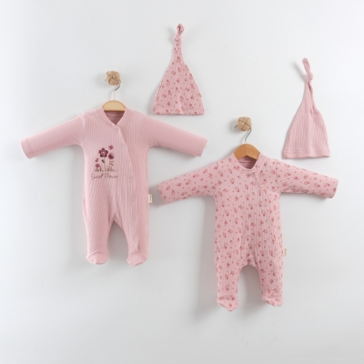 MİNİK ÇİÇEK ŞAPKALI 2 Lİ TULUM