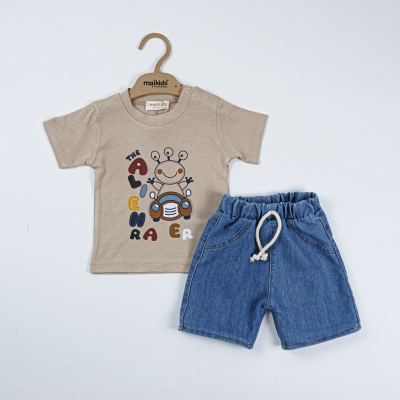 THE ALİENRAER KOT ŞORTLU İKİLİ TAKIM