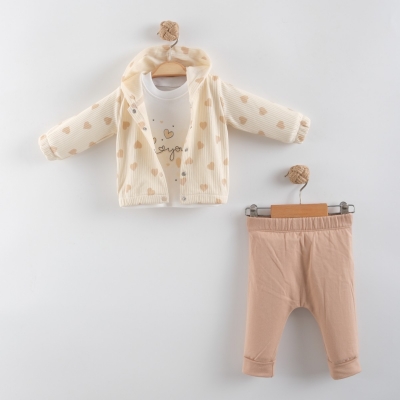 KALP BASKILI 3 LÜ TAKIM