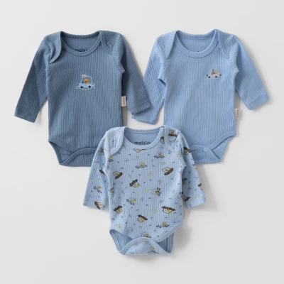 MAİ01-70065-1 ARAÇLI AMERİKAN YAKA UZUN KOLLU BODY