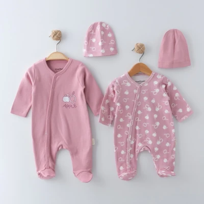 MAİ01-70099 APPLE BASKILI ŞAPKALI 2 Lİ TULUM