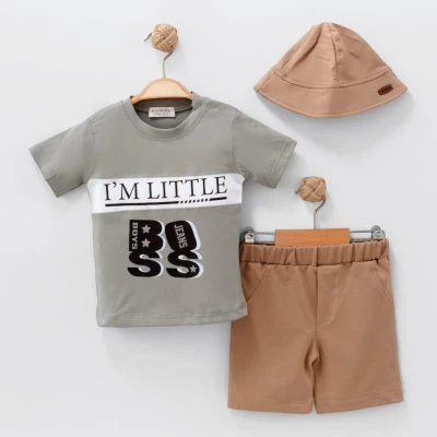 MAİ01-8390 ROYCE 2-5 YAŞ I AM LİTTLE BOS ÜÇLÜ TAKIM