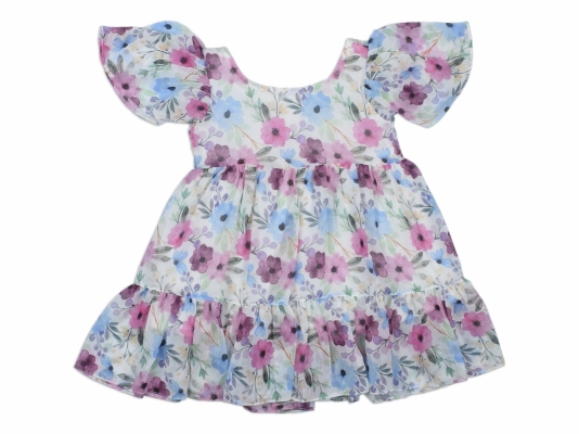 ÇİÇEK ŞİFON ELBİSE