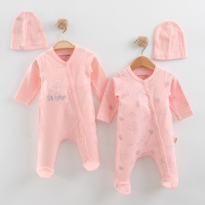 AYICIK BASKILI ŞAPKALI 2 Lİ TULUM