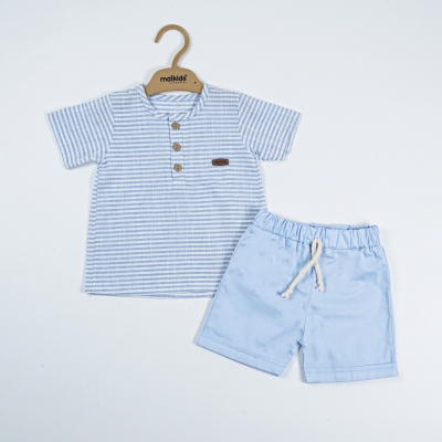 ÇİZGİLİI MÜSLİN ERKEK 2 Lİ TAKIM