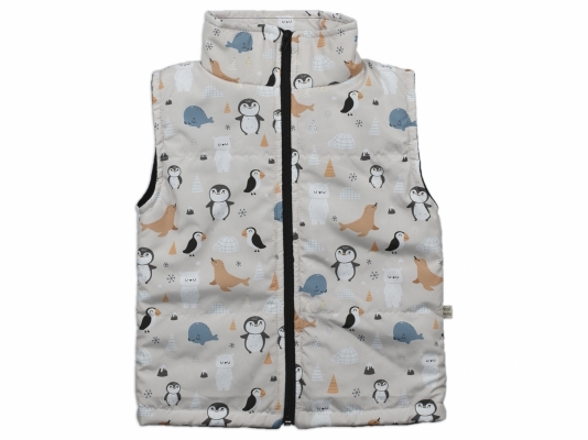 PENGUEN FOK DESENLİ YELEK