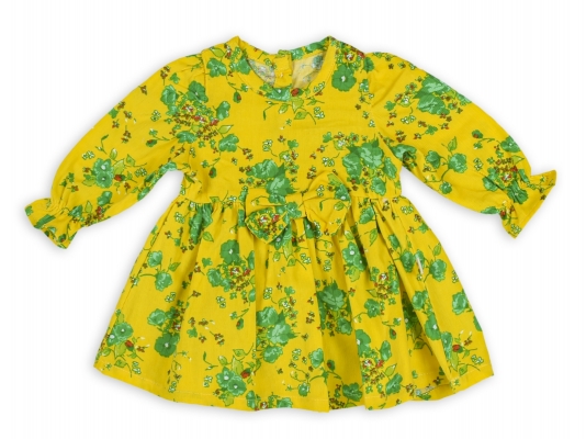 2 ÇİÇEKLİ  KADİFE ELBİSE