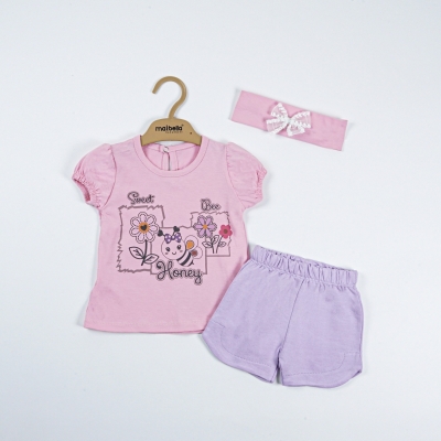 ARI BASKILI BANDANALI 3 LÜ YAZLIK TAKIM